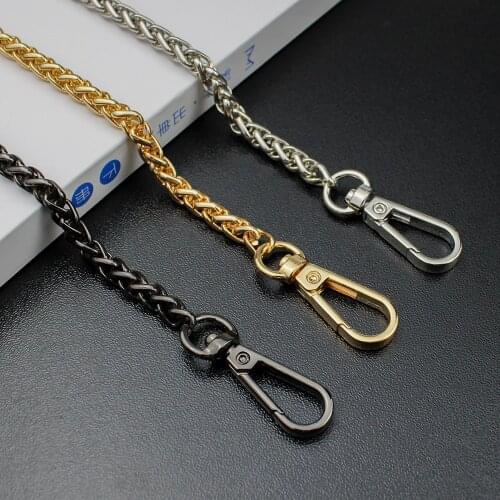5Pcs 120CM Luxury Durable Thick Metal Chain For Bag Smooth Sector Buckle Shoulder Strap For Bags Accessories For Handbags Purse