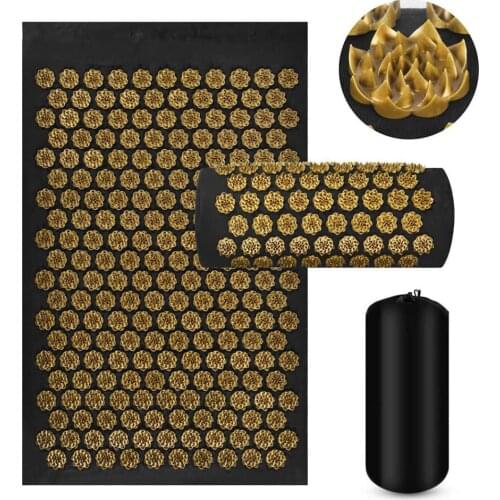 KoKossi Acupuncture Massage Mat Acupressure Relieve Stress Back Body Pain Spike Mat Massager Cushion Shakti Mat Massage Yoga Mat