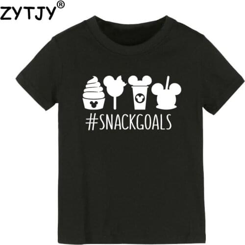 Snack goals Print Kids tshirt Boy Girl t shirt For Children Toddler Clothes Funny Tumblr Top Tees CZ-125