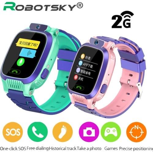 2G SIM Card Kids Smart Watch Phone Baby Watch Voice Chat Finder Locator Tracker With One-Click SOS SmartWatch For Child’s Gift