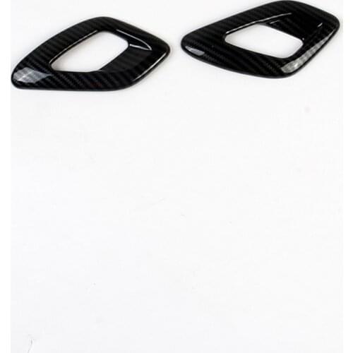 Carbon Fiber Interior Handle Door Frame Bowl Cover Trim for Dodge Challenger 2015-2020 Car Decoration Accessories