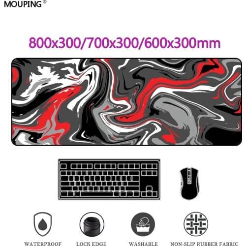 Art Mouse Pad Gray mousepad Company Strata Liquid Desk Mat Gamer Accessories Deskpad Carpet Slipmat Rston 800x300 DropShipping