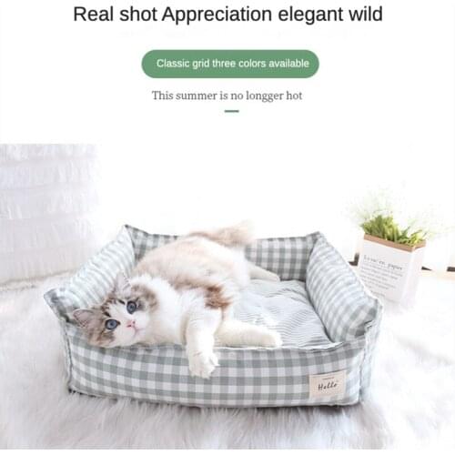 Dog Beds/Mats Autumn and Winter General Style All Removable Square Dog Kennel Cat Nest Candy Color Pet Goods Dog Supplies