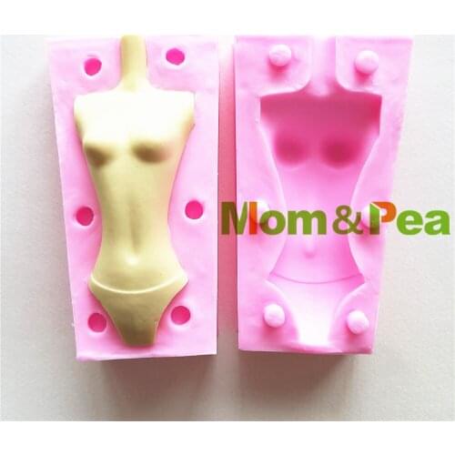 Mom&Pea MPA1654 Female Body Shaped Silicone Mold Cake Decoration Fondant Cake 3D Mold Food Grade