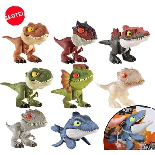 Jurassic World Mini Fingers Dinosaur Action Figure Movable Joint Simulation Model Toys for Children Collection Animate Figma