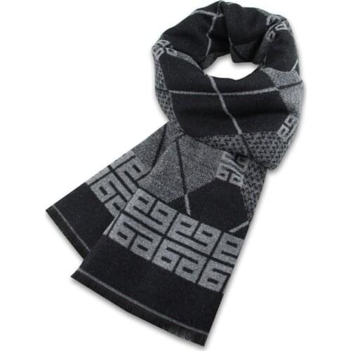 Fashion Design Winter Mens Casual Thicken Scarf Male Winter Cashmere Luxury Brand High Quality Warm Scarves Neckercheif Male