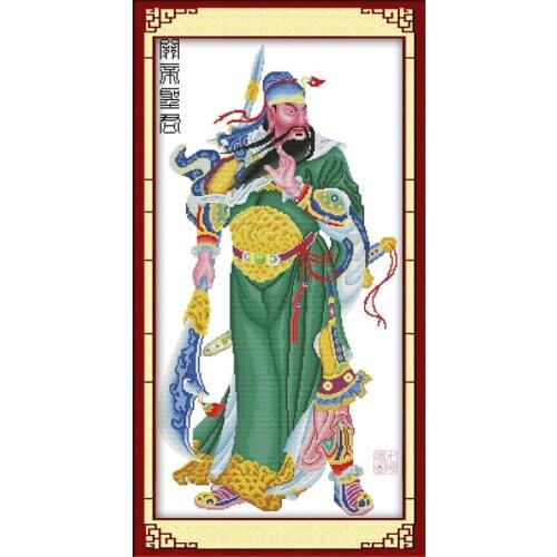 Kuan Kung cross stitch kit people 18ct 14ct 11ct count print canvas stitches embroidery DIY handmade needlework