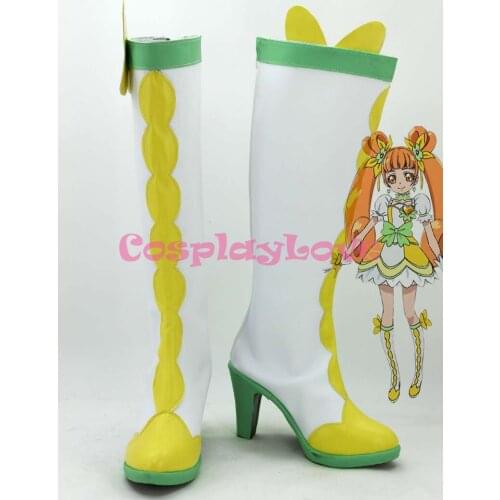 Newest Custom Made Japanese Anime Heart Catch Pretty Cure Rosetta Cosplay Shoes Long Boots For Christmas Halloween