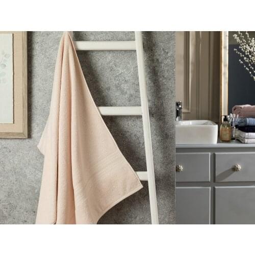 OceanLand Bath Towel 70x140 cm Home Bathroom Cotton Absorbent Soft Colorful Blue-Mink-Ecru-Powder-Navy Blue-Plum