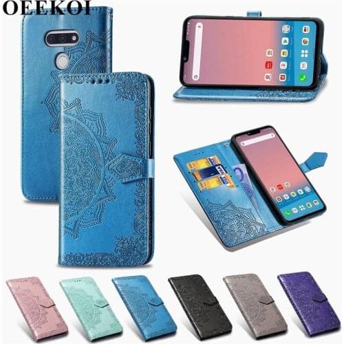 OEEKOL Datura Flower Flip Cover PU Leather Wallet Case for LG Style3