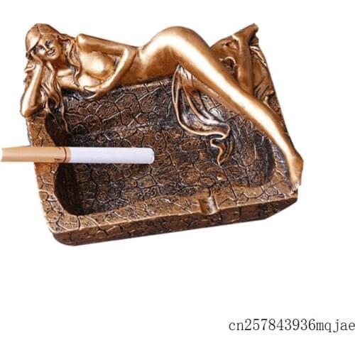 10pcs Smoking Resin Ashtray Sleeping Beauty Ashtrays European Style Ornaments Ash Holders Smoking Accessories