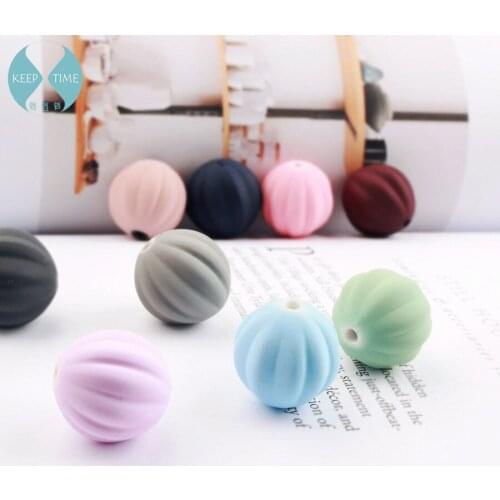 Matte color lantern shaped beads perforated DIY accessories hair headdress bracelet necklace material