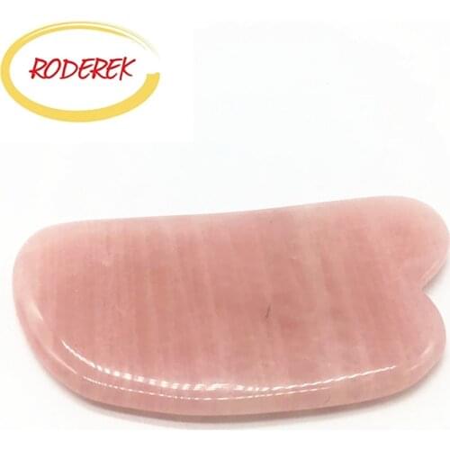 Good Polish Pink Rose Quartz Gua Sha Massage Guasha Massager for Face Spa