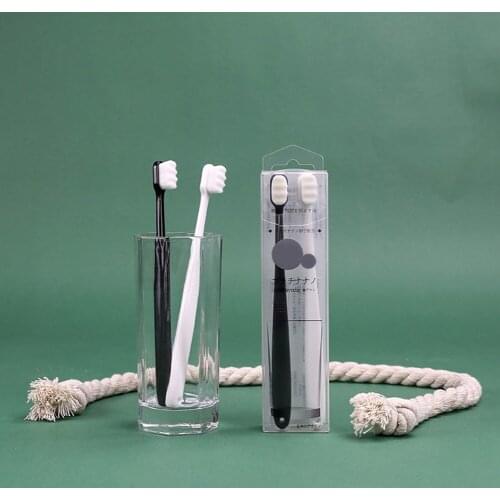 Travel Portable Oral Teeth Cleaner Brush 4pcs Ultra-Fine Soft Hair Toothbrush Eco-friendly Tooth Teeth Brush Oral Care