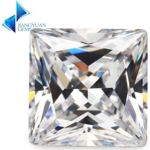 Size 3x3~10x10mm Square Shape D Color Pear shape Cut Lab Grown Loose Moissanites Stone Test Positive