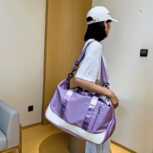 Outdoor Sports Fitness Bag Female Yoga Workout Dry And Wet Separation Shoe Shoulder Bag Towel Clothes Short-handed Traveler Bag