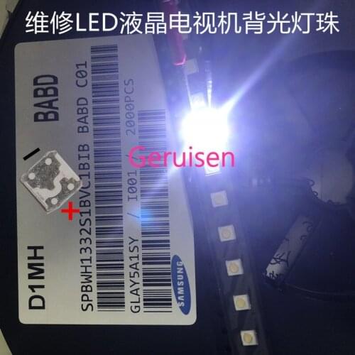 Wholesale 5000PCS/LOT Samsung LED TV Backlight SMD 1W 3537 3535 SMD LED Cool White 3V 300ma For Samsung TV Repair
