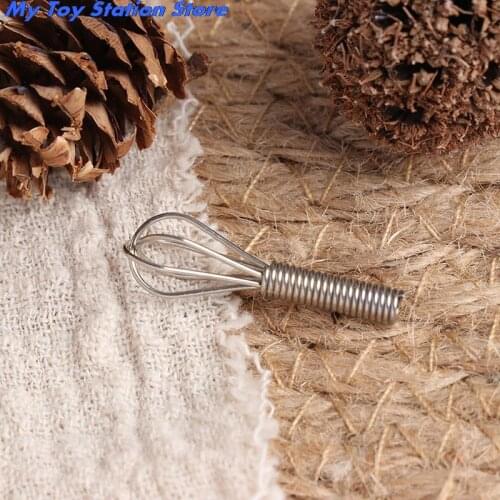Egg Whisk & Bowl Simulation Kitchen Food Furniture Toys 1:12 Dollhouse Miniature for Doll House Decor