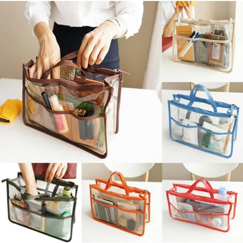 2019 Brand New Womens Clear Transparent Shoulder Bag Tote Ladies Travel Jelly Summer Beach Handbag Makeup Organizer Tidy Bag
