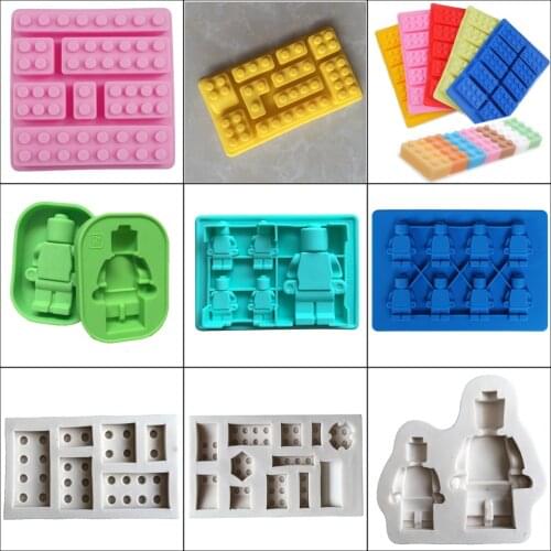 1pcs Silicone Robot Ice Cube Maker Robot Figure Robot Ice Cube Tray Mold Chocolate Jelly Jello Silicone Cake Mould Cake Tools