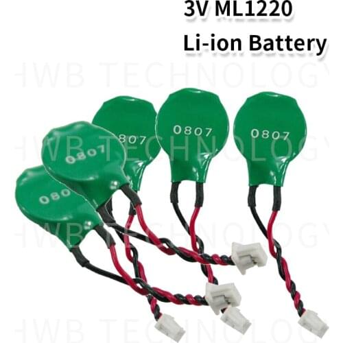 5 PCS/for NEW Varta ML1220 ML1220 3V RECHARGEABLE 2 PIN BIOS BACKUP CMOS RTC BATTERY Free shipping