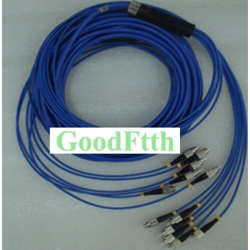 6 Core Fiber Armoured armored Patch Cord Jumper Cable FC-FC UPC FC/UPC-FC/UPC SM GoodFtth 100-500m