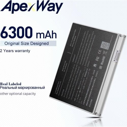 ApexWay 63WH Laptop Battery A1189 MA458 For Apple MacBook Pro 17" A1151 MA092 MA611 MA897 MB166