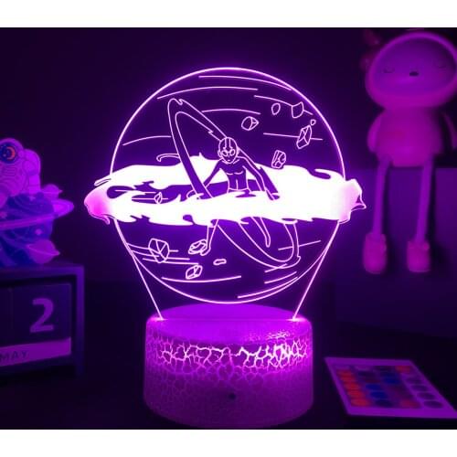Avatar The Last Airbender 3D LED Lamp Aang Figure for Kids Child Bedroom Decor Bedside Lamp Dropshipp Manga Gift Light Aang