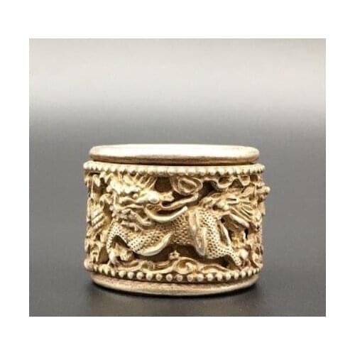 Solid Solid Pure Copper Kirin Trigger Movable Mens Ring Necklace Pendant Key Chain Pendant Gift Geomancy Bronze Sculpture