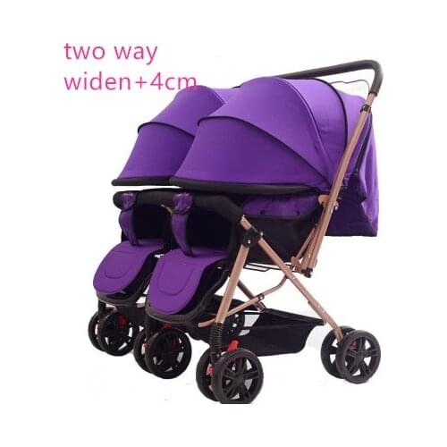 Twin baby stroller 2 baby high landscape stroller