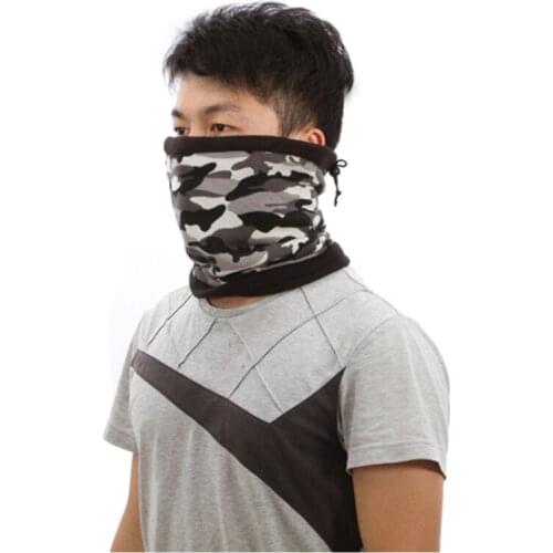 Winter Bandana Outdoor Fleece Neck Warmer Gaiter Thermal Half Face Cover Cycling Snowboard Ski Hiking Tube Mask Scarf Men Women
