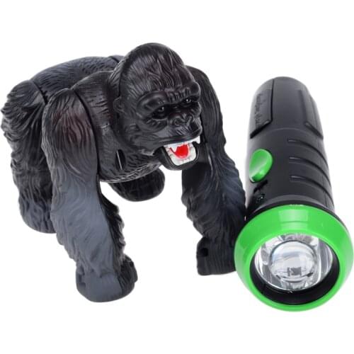 Lighting Infrared RC Gorilla Simulative Remote Control Animal Electric Toy with Sound Funny Terrifying Christmas Kids Gift New