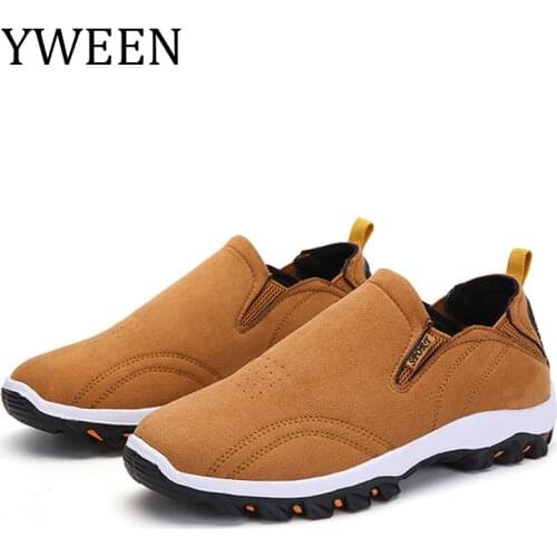 YWEEN Men Casual Shoes Spring Breathable Walking Shoes Light Outdoor Running Climbing Shoes Men Hiking Sneakers Non-Slip Loafer