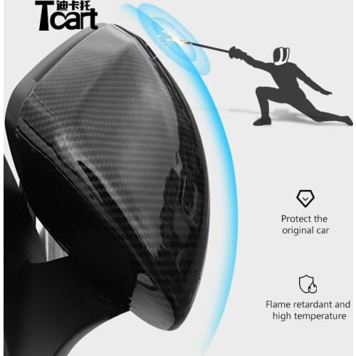 Abs material Carbon fiber Car Rear-view Mirror Covers For Mercedes Benz EQC 2018 2019 2020 accessories