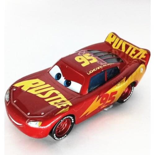 NewDisney Pixar sedan 3 toy car McQueen Jackson storm 1:55 die-cast metal alloy model toy car 2 boys birthday Christmas gift