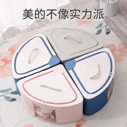 New clothes storage box cloth art clothes moving finishing box box folding wardrobe dormitory storage basket bag household