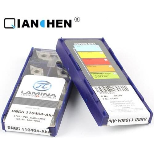 Genuine original high quality high-performance LAMINA DNGG 110404-Alu LT05 (10pcs/lot) tungsten Carbide Cutting tools inserts