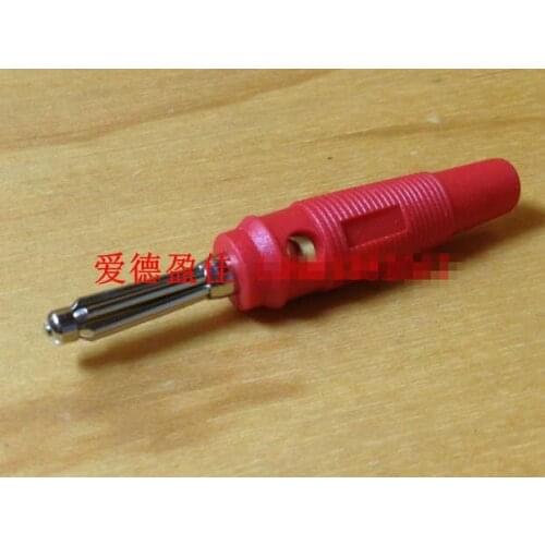 Original new 100% copper free welding with large current and high voltage banana plug connector 4MM solid core soft real