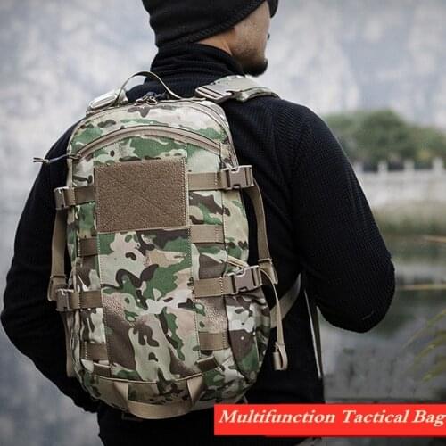 Lightweight Camo Tactical Bag Outdoor Wearproof Hiking Climbing Backpack Men Women Trekking Camping Travel Military Rucksack
