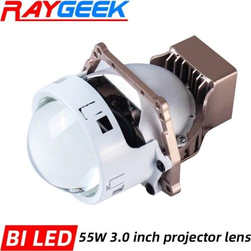 LED Headlight Tuning Car Universal Bi-led Projector Retrofit Hella 3R G5 Lens 3.0‘’ Automotive Accessories 55W 11190LM Lights