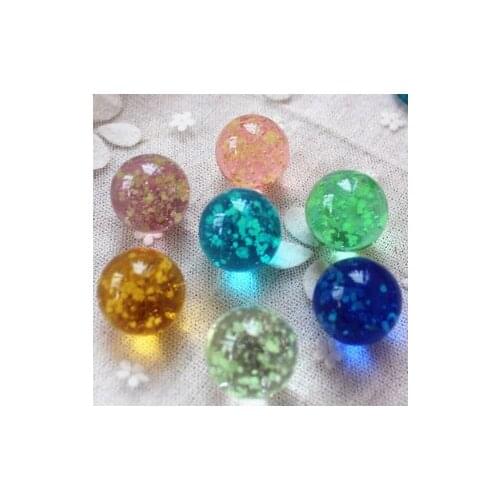 Home decoration /crafts Luminous 20MM glass ball fluorescent marble fish tank decoration childrens birthday wish