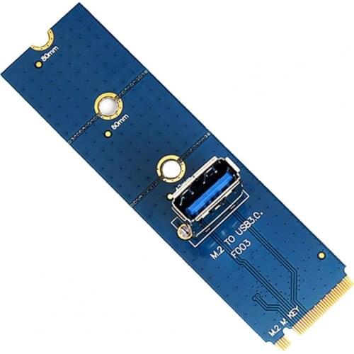 1pc Transfer Card High Speed Adapter M.2 NGFF to USB 3.0 PCI-E X4 Riser Extender Card for Mining