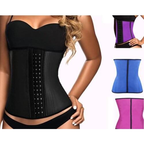 XXXXXXL Latex Waist Trainer Corset 9 Steel Bone Shapewear Body Shaper Women Corset Slimming Belt Waist Shaper Cinta Modeladora