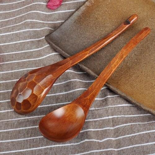 2019 NEW Natural Wooden Creative High-Quality Hand Carved Tortoise Shell Pattern Nanmu Spoon