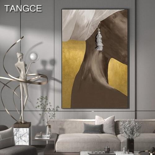 African Black Woman Posters and Prints Indian Earring Girl Wall Pictures Abstract Canvas Painting for Living Room Wall Art Decor