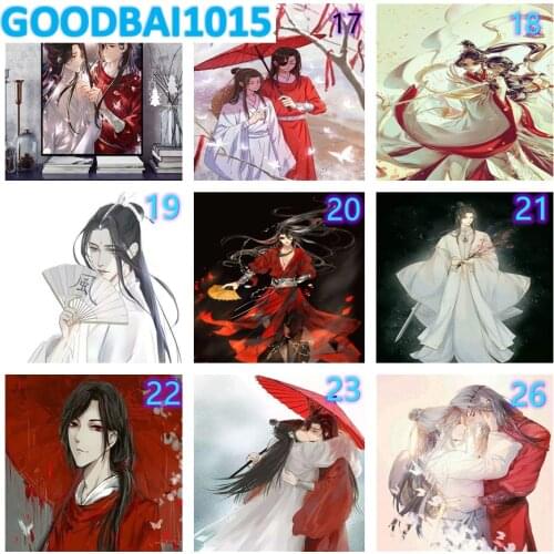 5D DIY Diamond Painting Anime Tian Guan Ci Fu Home Decor Art Full Square&Round Diamond Embroidery Mosaic Cross Stitch Kits