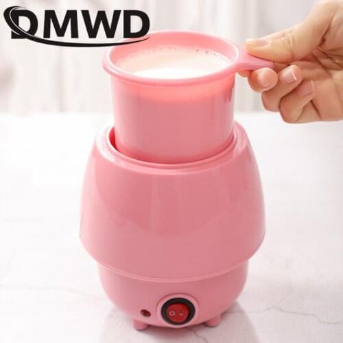 DMWD Automatic Yogurt Maker Stainless Steel Liner Leben Rice Wine Natto Fermenter DIY Yoghourt Machine Container 1L EU US Plug