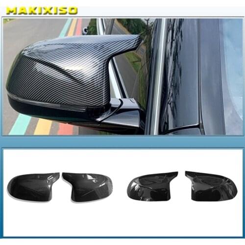 For BMW X3 X4 X5 X6 2014 2015 2016 2017 2018 Rear View Side Mirror Cover F25 F26 F15 F16 Carbon fiber pattern Accessories