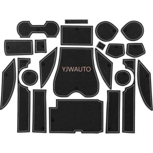 Door Slot Mat for Lexus RX 2010-2015 Gate Groove Cushion Car Door Rubber Cup Holder Mats Anti-slip Carpets Position