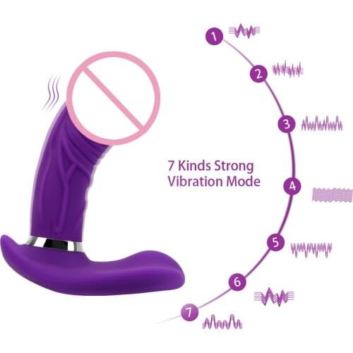 IKOKY Female Masturbation Wearable Dildo Clitoris Stimulator Sex Toys for Woman Vibrator Wireless control Vaginal massage